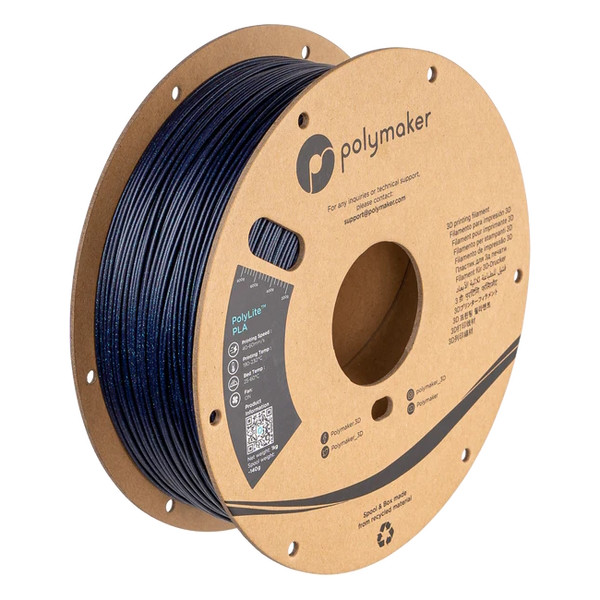 Polymaker PLA Galaxy filament | Mörkblå | 1,75mm | 1kg | PolyLite PA02014 DFP14318 - 1