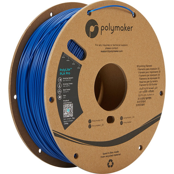 Polymaker PLA Pro filament | Blå | 1,75mm | 1kg | PolyLite PA07005 DFP14256 - 1