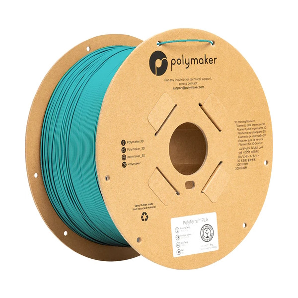 Polymaker PLA filament | Arctic Teal | 1,75mm | 3kg | PolyTerra PA04012 DFP14356 - 1