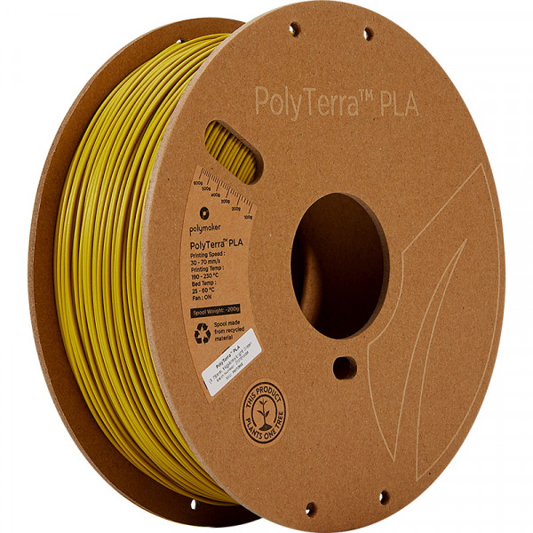 Polymaker PLA filament | Army-Ljusgrön | 1,75mm | 1kg | PolyTerra 70958 DFP14232 - 1