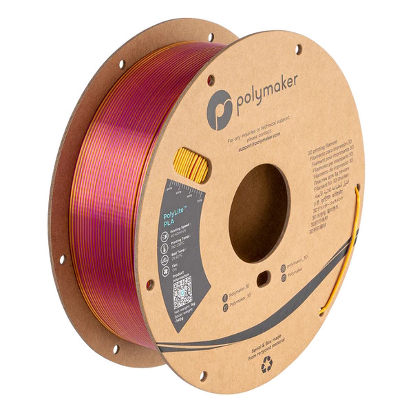 Polymaker PLA filament | Bankett Guld-Magenta | 1,75mm | 1kg | PolyLite Dual Silk PA03023 DFP14333 - 1
