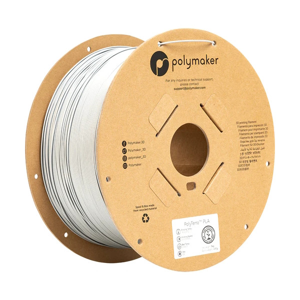 Polymaker PLA filament | Bomull Vit | 1,75mm | 3kg | PolyTerra PA04008 DFP14353 - 1