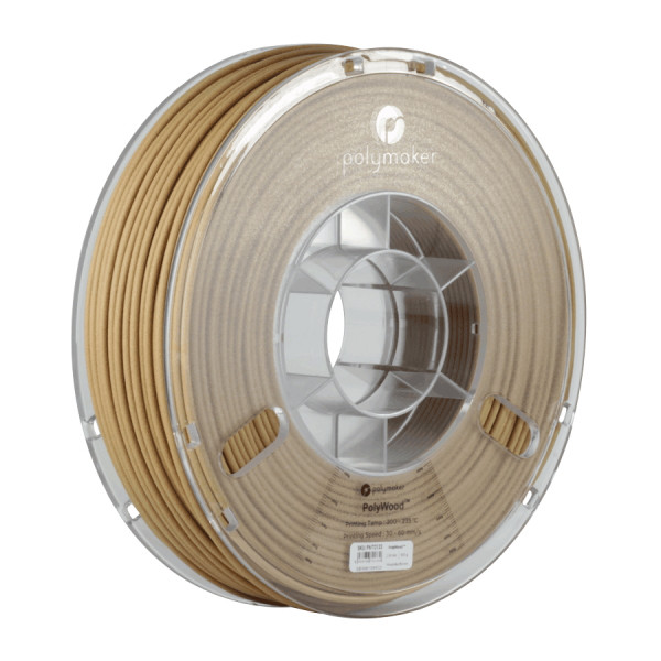 Polymaker PLA filament | Brun | 1,75mm | 0,6kg | PolyWood DFP14170 - 1