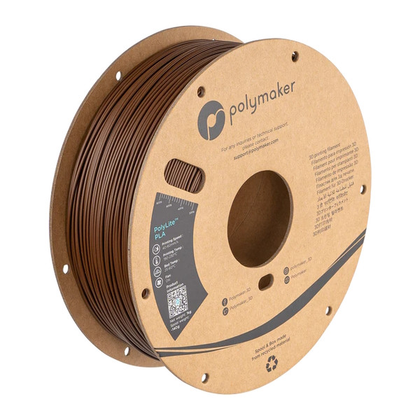 Polymaker PLA filament | Brun | 1,75mm | 1kg | PolyLite PA02052 DFP14307 - 1