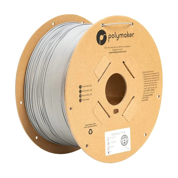 Polymaker PLA filament | Fossil-Grey | 1,75mm | 3kg | PolyTerra PA04009 DFP14354 - 1