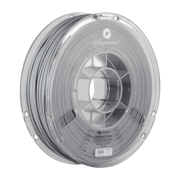 Polymaker PLA filament | Grå | 1,75mm | 0,75kg | PolyMax 70099 PA06003 PM70099 DFP14102 - 1