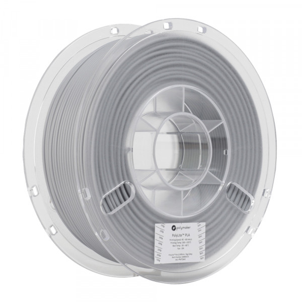 Polymaker PLA filament | Grå | 2,85mm | 1kg | PolyLite DFP14065 - 1