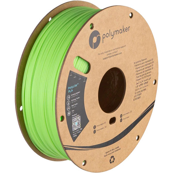 Polymaker PLA filament | Grön | 1,75mm | 1kg | PolyLite Luminous PA02091 DFP14399 - 2