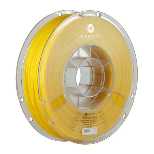 Polymaker PLA filament | Gul | 1,75mm | 0,75kg | PolyMax 70155 PA06007 PM70155 DFP14100 - 1