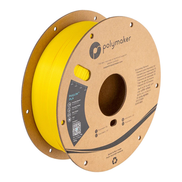 Polymaker PLA filament | Gul | 1,75mm | 1kg | PolyLite Silk PA03016 DFP14326 - 1