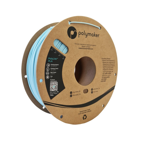 Polymaker PLA filament | Himmelsblå | 1,75mm | 1kg | PolyLite PA02048 DFP14305 - 1