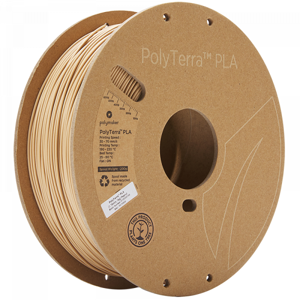 Polymaker PLA filament | Jordnöt | 1,75mm | 1kg | PolyTerra 70909 DFP14237 - 1