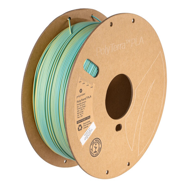 Polymaker PLA filament | Kameleon (teal-gul) | 1,75mm | 1kg | PolyTerra Dual PA04018 DFP14389 - 2