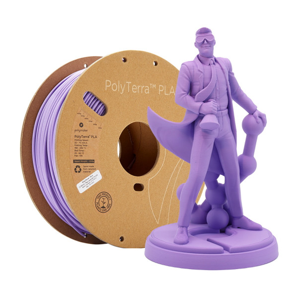Polymaker PLA filament | Lavender | 1,75mm | 1kg | PolyTerra 70852 DFP14166 - 1