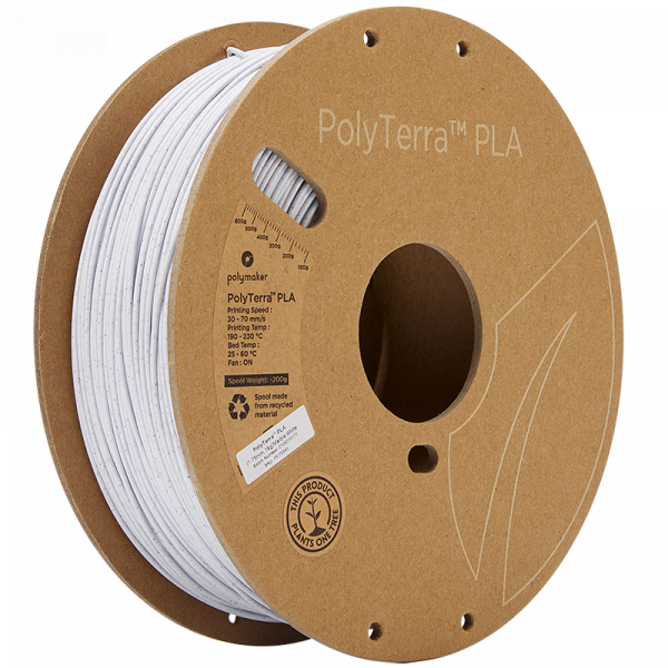 Polymaker PLA filament | Marble-White | 1,75mm | 1kg | PolyTerra 70941 DFP14234 - 1