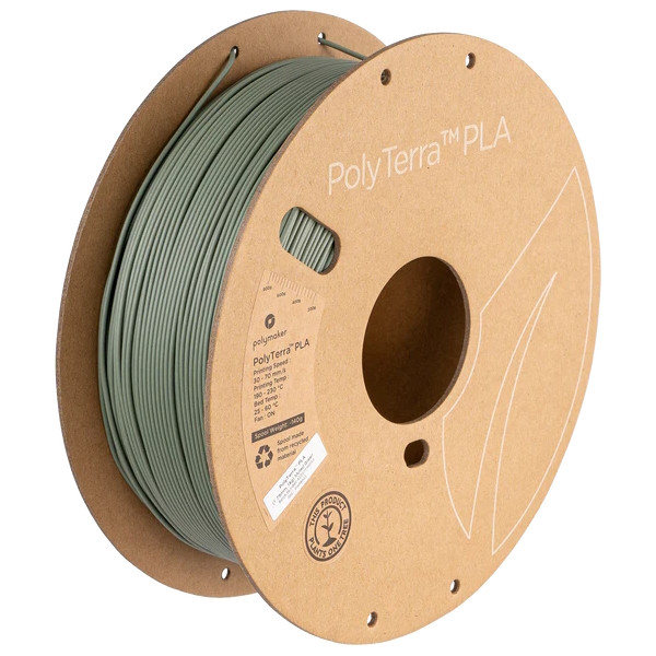 Polymaker PLA filament | Muted Green | 1,75mm | 1kg | PolyTerra PA04003 DFP14347 - 1