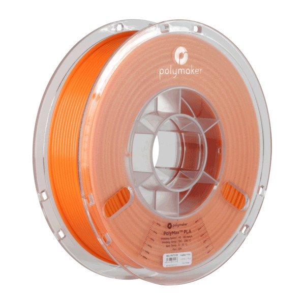 Polymaker PLA filament | Orange | 1,75mm | 0,75kg | PolyMax 70154 PA06008 PM70154 DFP14106 - 1