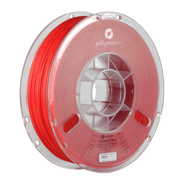 Polymaker PLA filament | Röd | 1,75mm | 0,75kg | PolyMax DFP14108 - 1
