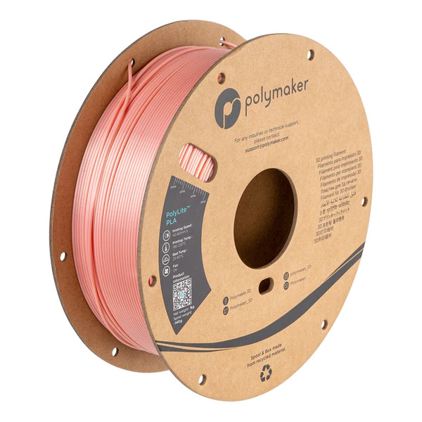 Polymaker PLA filament | Rosa | 1,75mm | 1kg | PolyLite Silk PA03014 DFP14330 - 1