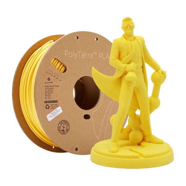 Polymaker PLA filament | Savannah-Yellow | 1,75mm | 1kg | PolyTerra 70850 DFP14146 - 1