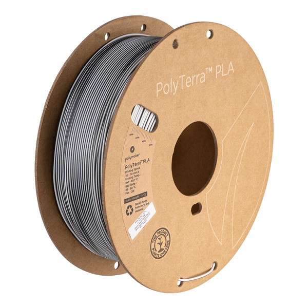 Polymaker PLA filament | Skuggsvart (Vit-Svart) | 1,75mm | 1kg | PolyTerra Dual PA04020 DFP14382 - 2