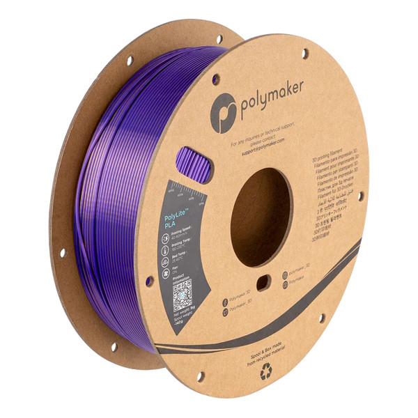 Polymaker PLA filament | Sovereign Guld-Lila | 1,75mm | 1kg | PolyLite Dual Silk PA03029 DFP14341 - 1