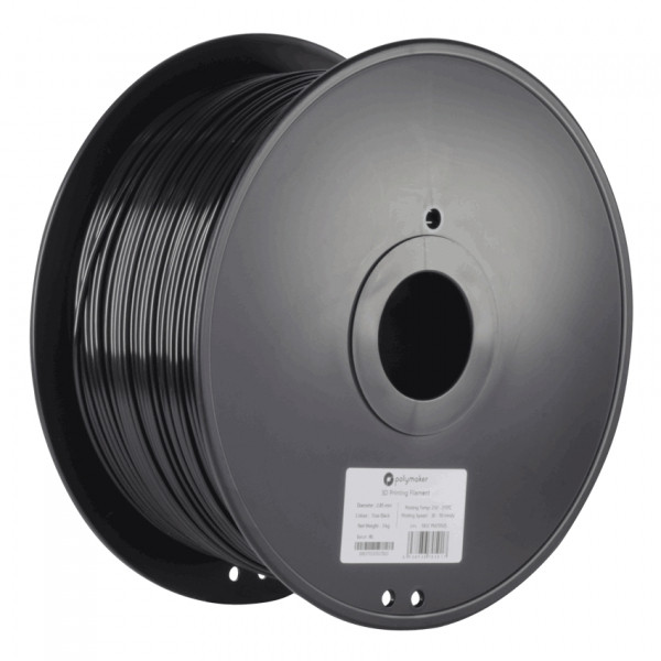 Polymaker PLA filament | Svart | 2,85mm | 3kg | PolyLite 70596 PA02039 PM70596 DFP14077 - 1