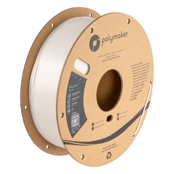 Polymaker PLA filament | Vit | 1,75mm | 1kg | PolyLite Silk PA03010 DFP14323 - 1