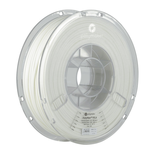 Polymaker PLA filament | Vit | 2,85mm | 0,75kg | PolyMax DFP14119 - 1