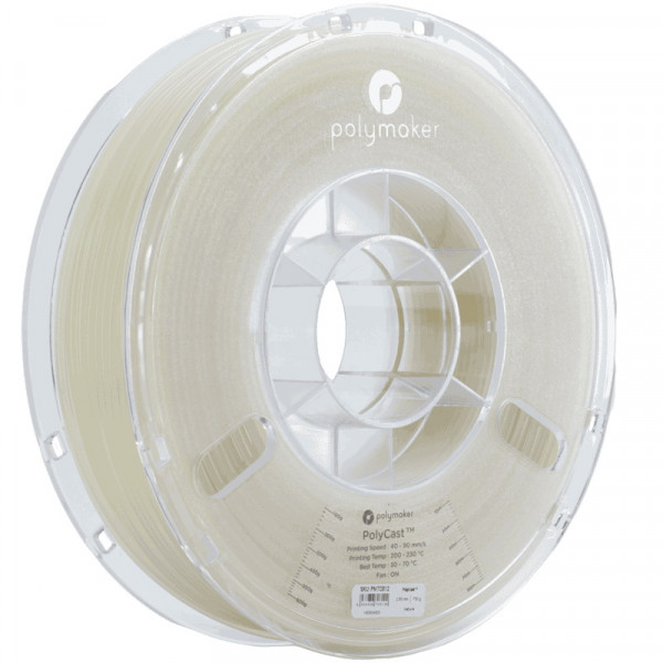 Polymaker PVB filament | Naturlig | 1,75mm | 0,75kg | Polycast 70813 PJ03001 PM70813 DFP14175 - 1