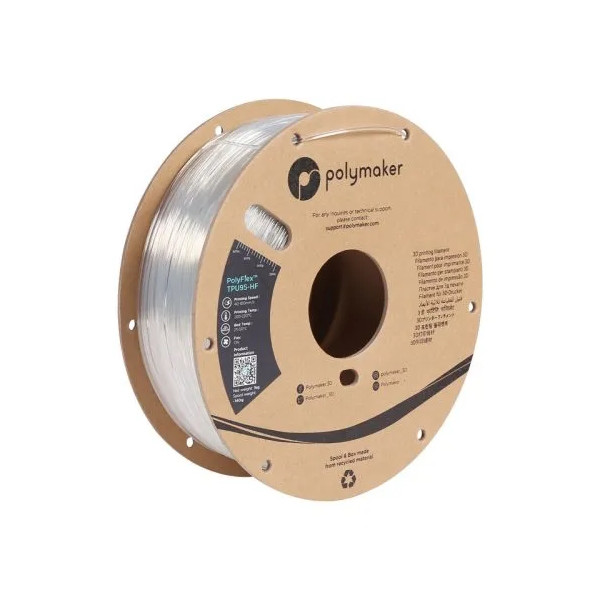 Polymaker TPU-95A High Speed filament | Transparent | 1,75mm | 1kg | PolyFlex PD03003 DFP14372 - 1