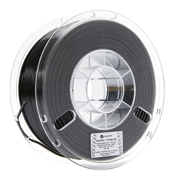 Polymaker TPU95-HF filament | Svart | 2,85mm | 1kg | PolyFlex DFP14029 - 1
