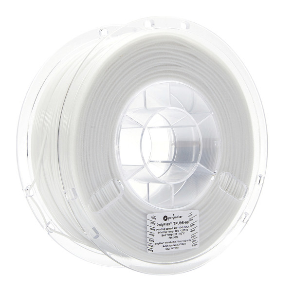 Polymaker TPU95-HF filament | Vit | 1,75mm | 1kg | PolyFlex 70297 PD03002 PM70297 DFP14032 - 1