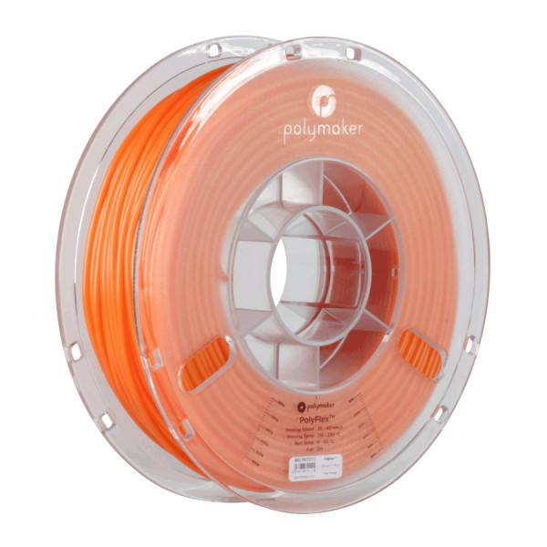 Polymaker TPU95 filament | Orange | 1,75mm | 0,75kg | PolyFlex 70108 PD01006 PM70108 DFP14024 - 1