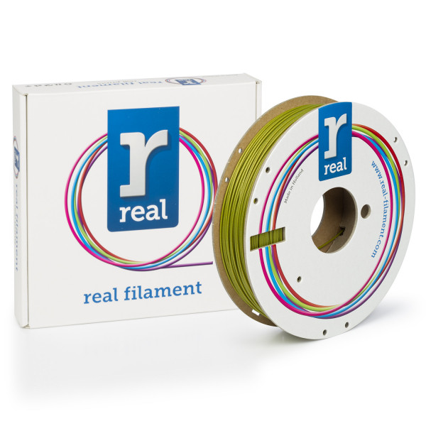 REAL $$ REAL PLA filament | Yellow Sulfur | 1,75mm | 0,5kg | Sparkle  DFP02137 - 1