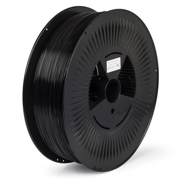 < REAL PETG filament | Svart | 1,75mm | 5kg | Recycled DFE20140 - 1