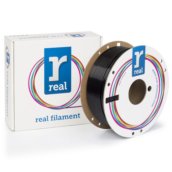 REAL PETG filament | Svart | 2,85mm | 1kg | Recycled NLPETGRBLACK1000MM285 DFE20141 - 1