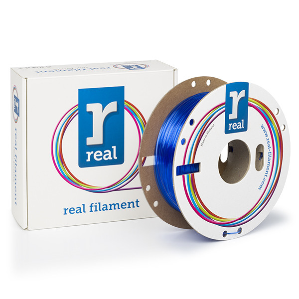 REAL PETG filament | Transparent Blå | 1,75mm | 0,5kg DFP02228 - 1