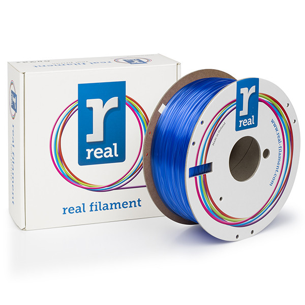 REAL PETG filament | Transparent Blå | 1,75mm | 1kg DFE02001 DFE02001 - 1
