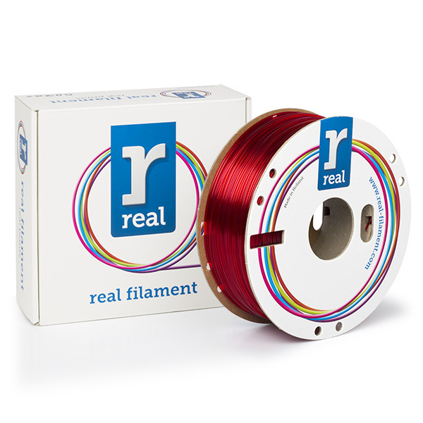 REAL PETG filament | Transparent Röd | 1,75mm | 1kg DFP02230 - 1