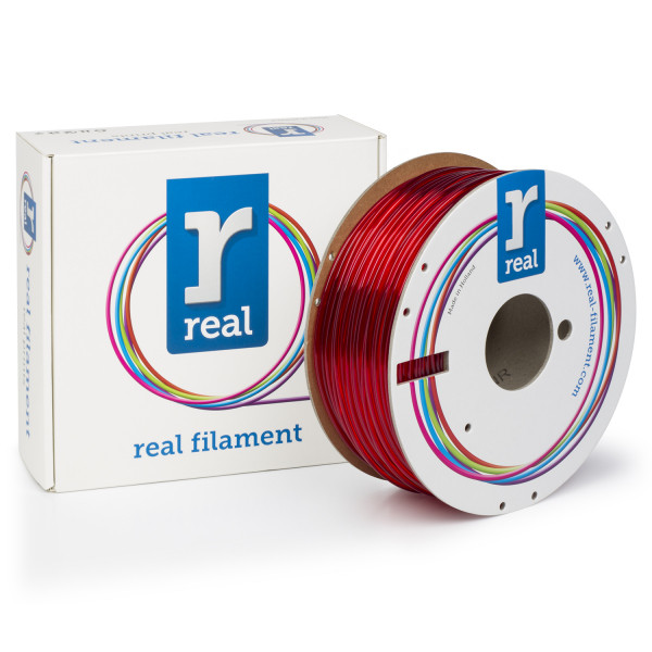 REAL PETG filament | Transparent Röd | 2,85mm | 1kg DFE02005 DFE02005 - 1