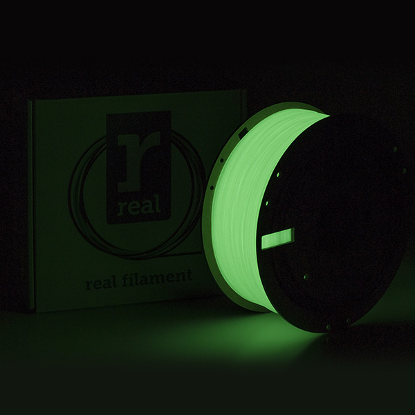 REAL PLA filament | Grön | 1,75mm | 1kg | Glow in the dark DFG02002 DFG02002 - 1