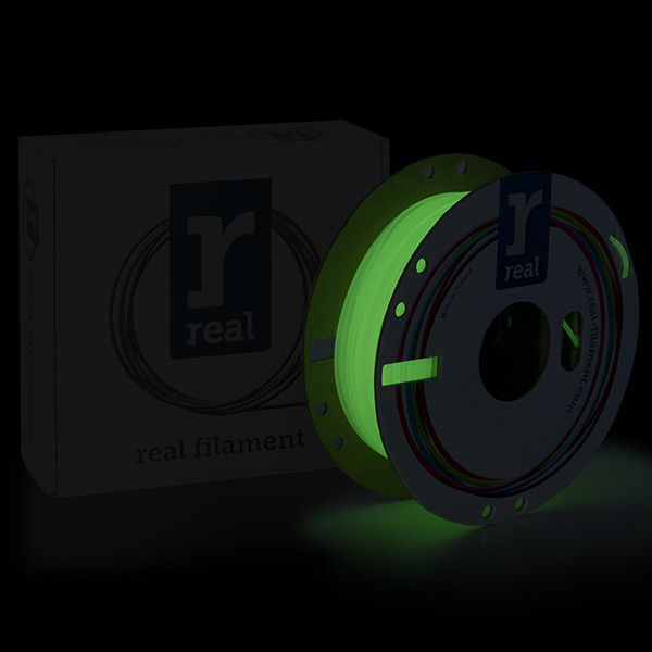 REAL PLA filament | Grön | 2,85mm | 0,5kg | Glow in the dark  DFP02240 - 2