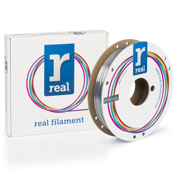 REAL PLA filament | Satin Silver | 1,75mm | 0,5kg  DFP02197 - 1