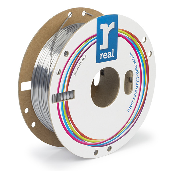 REAL PLA filament | Satin Silver | 1,75mm | 0,5kg DFP02343 - 2