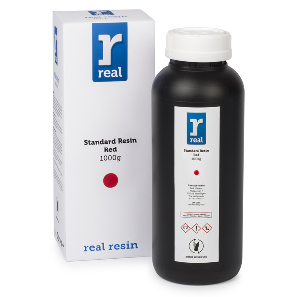 REAL standard resin | röd | 1kg RLRSTR10 DAR00919 - 1