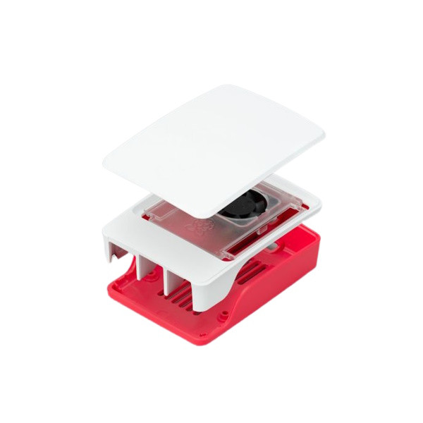 RaspberryPi Raspberry Pi 5 hölje | röd och vit  DAR01231 - 1