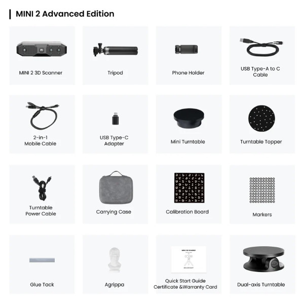 Revopoint MINI 2 Advanced Edition 3D-skanner DAR03027 - 2