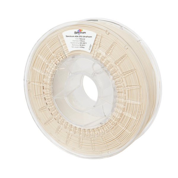 Spectrum LW-ASA UltraFoam Filament | Naturlig | 1,75mm | 0,75kg DFP16192 - 1