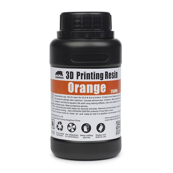 Wanhao UV resin | Orange | 250ml DLQ02000 - 1